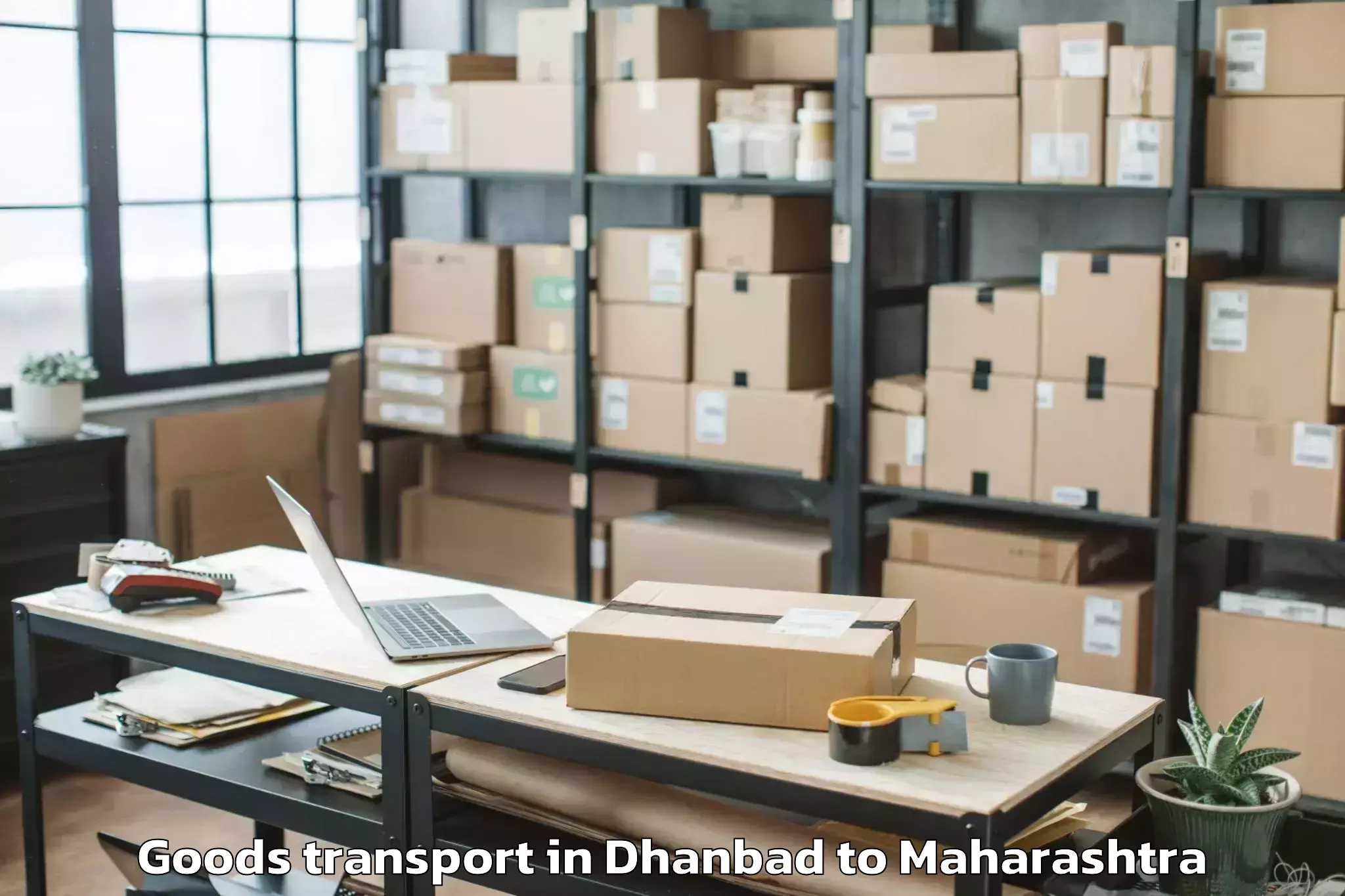 Reliable Dhanbad to Khandesh Central Mall Jalgaon Goods Transport